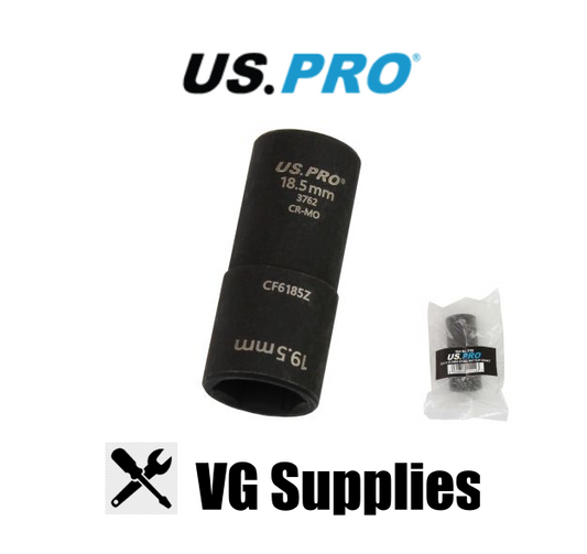 US PRO 18.5 X 19.5MM WHEEL NUT FLIP SOCKET 3762
